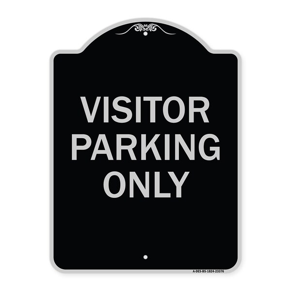 Signmission Parking Reserved Visitor Parking Heavy-Gauge Aluminum Architectural Sign, 24" x 18", BS-1824-23376 A-DES-BS-1824-23376 - main